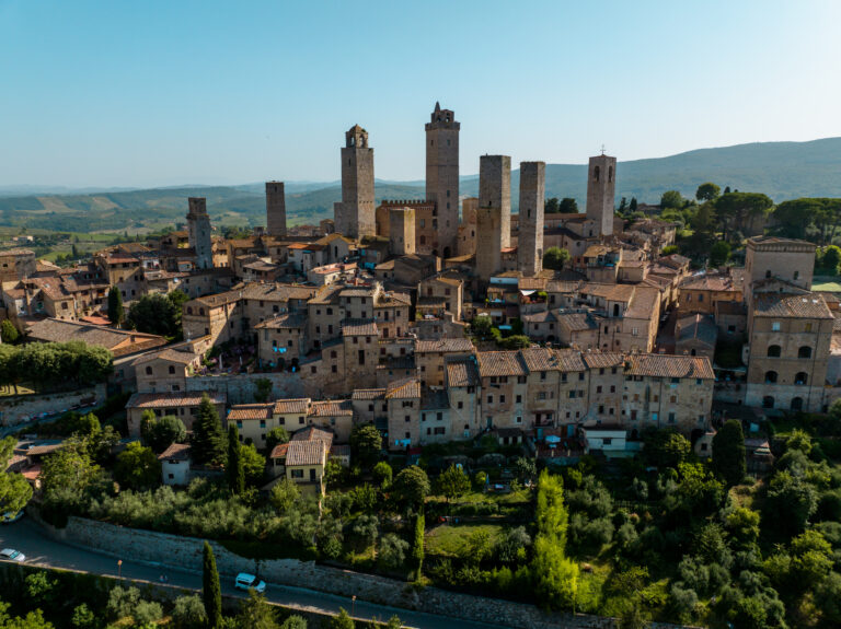 Vue panoramique de San Gimignano en Toscane