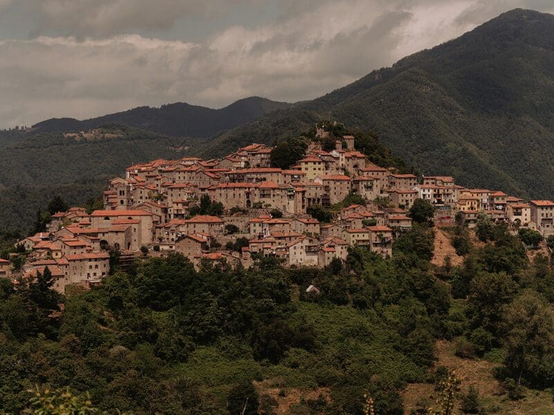 vue de la ville de Toscane