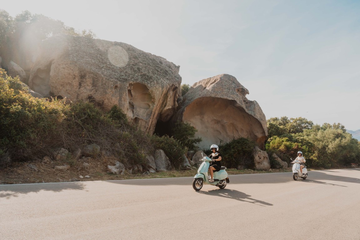Sardaigne Vespa route