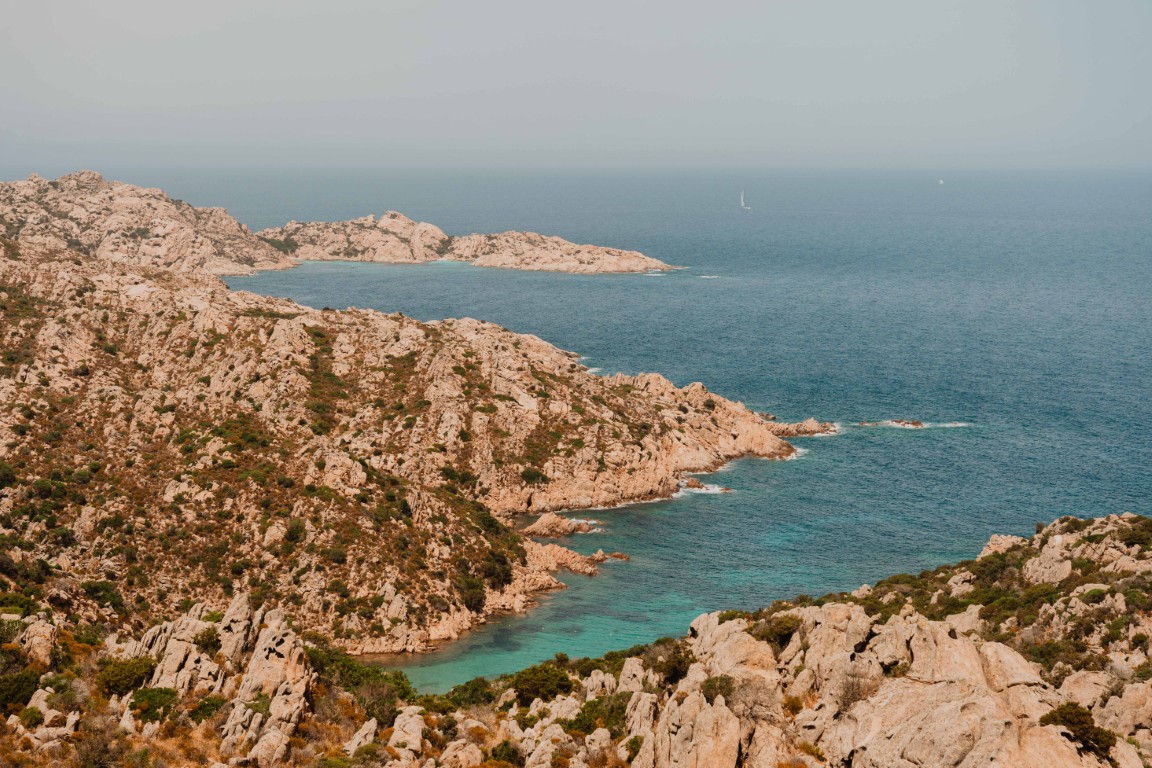 Vue de la côte de Sardaigne